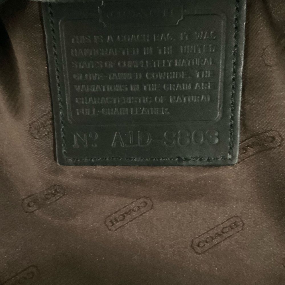 Coach Vintage Legacy Black Leather Tote - Picture 4 of 12